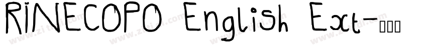 RINECOPO English Ext字体转换